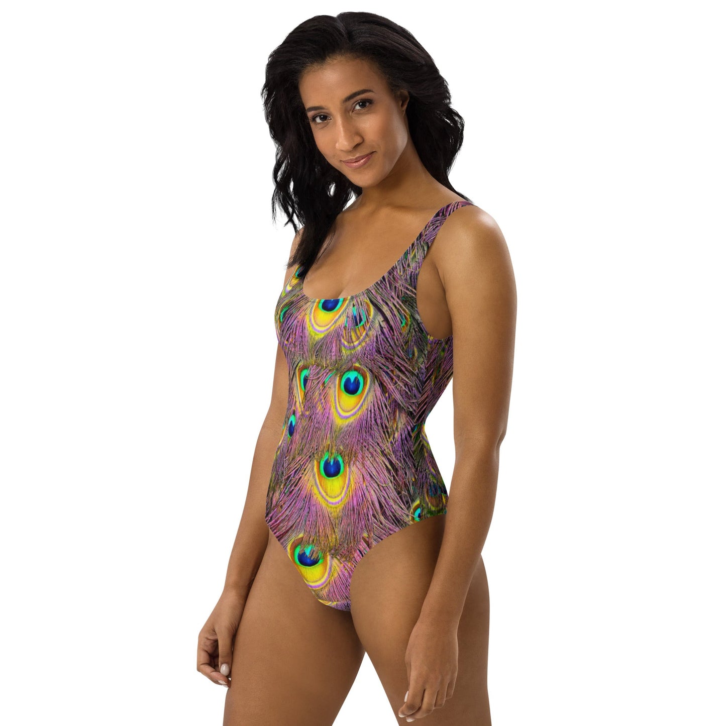 Women's One - Piece Swimsuit, Peacock Pattern Outfit, tankinis, Swimsuit, Beachwear, Bathing Suit - PratSN