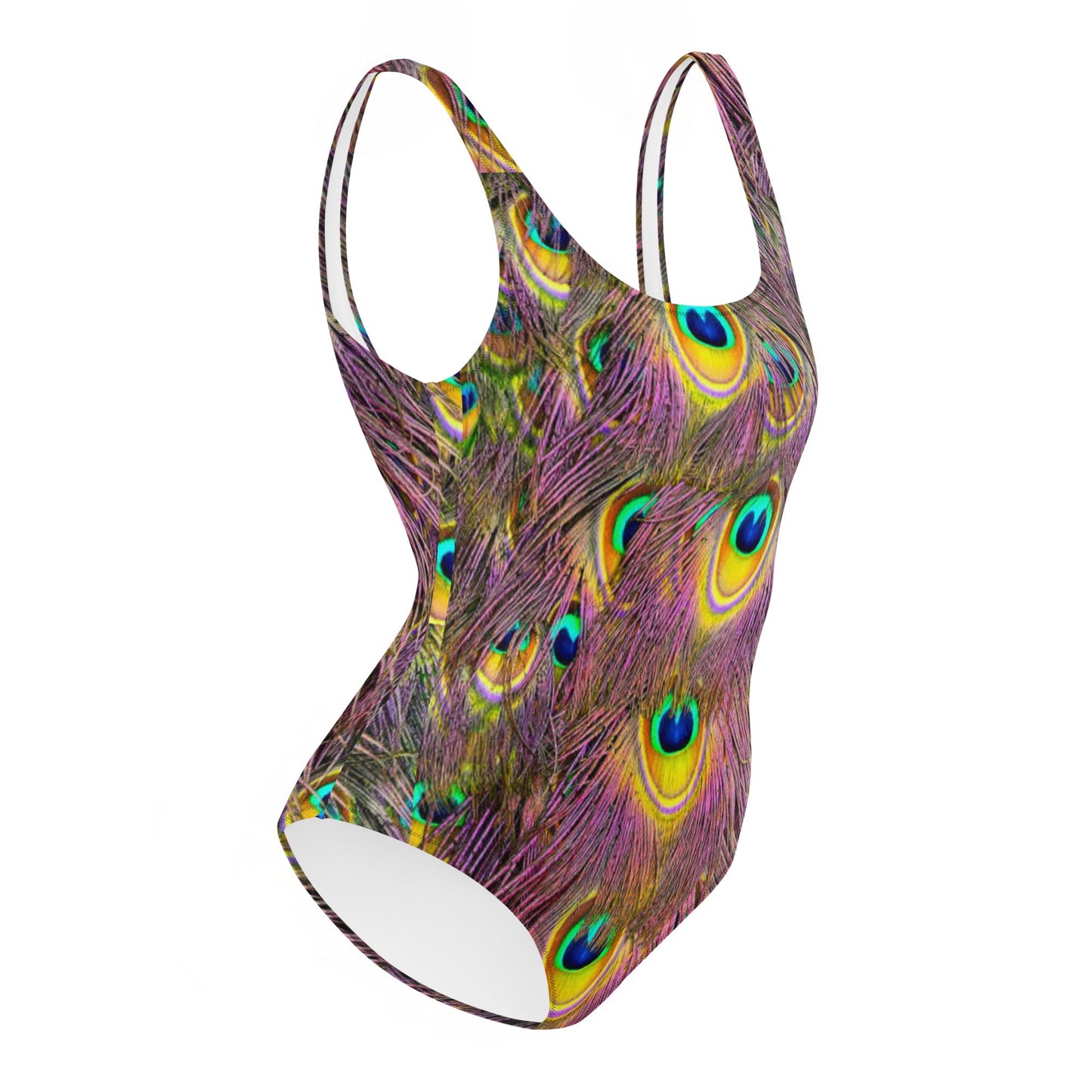 Women's One - Piece Swimsuit, Peacock Pattern Outfit, tankinis, Swimsuit, Beachwear, Bathing Suit - PratSN