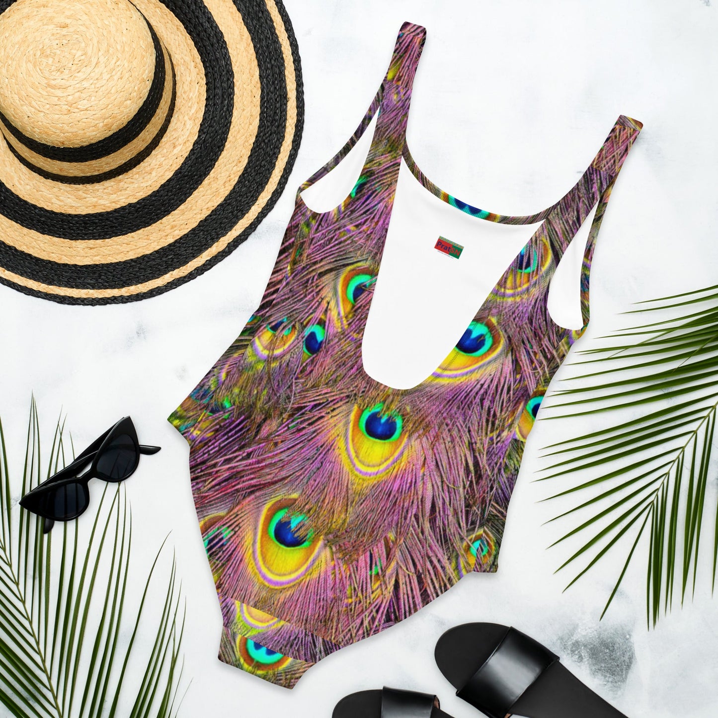 Women's One - Piece Swimsuit, Peacock Pattern Outfit, tankinis, Swimsuit, Beachwear, Bathing Suit - PratSN