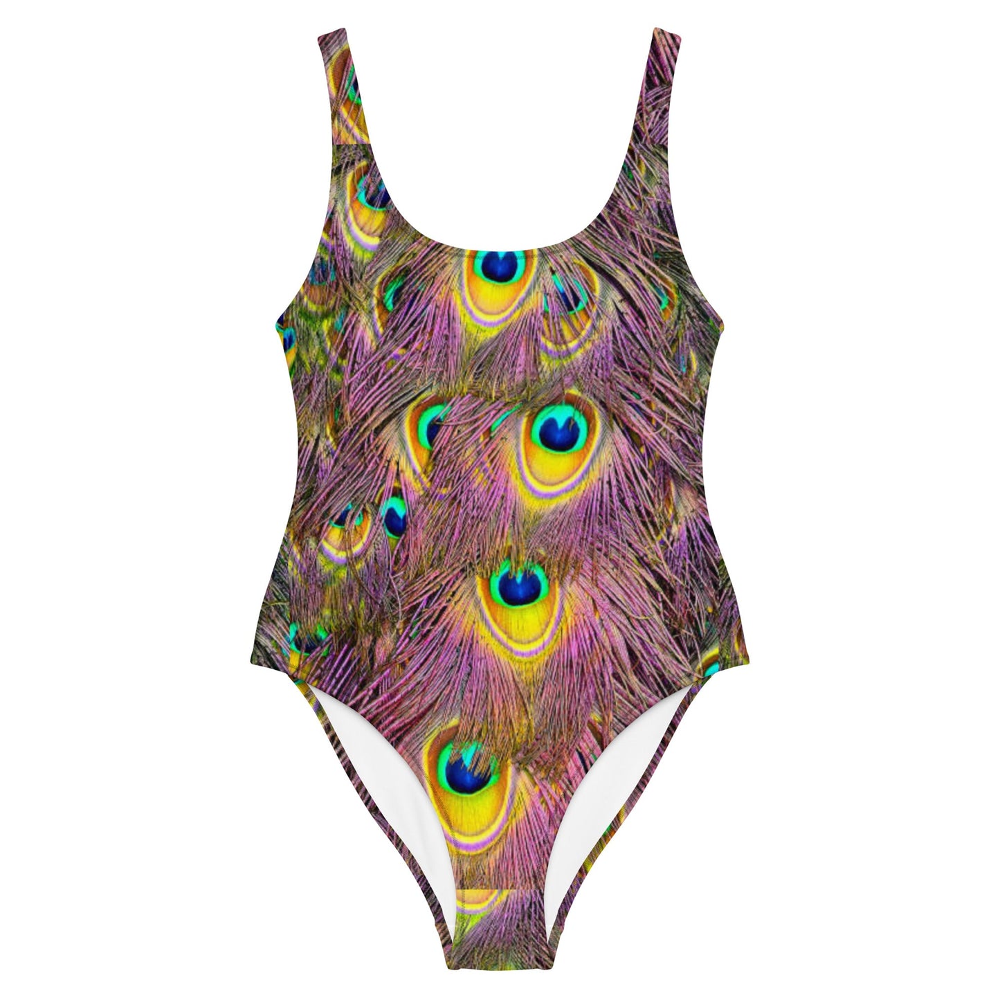 Women's One - Piece Swimsuit, Peacock Pattern Outfit, tankinis, Swimsuit, Beachwear, Bathing Suit - PratSN