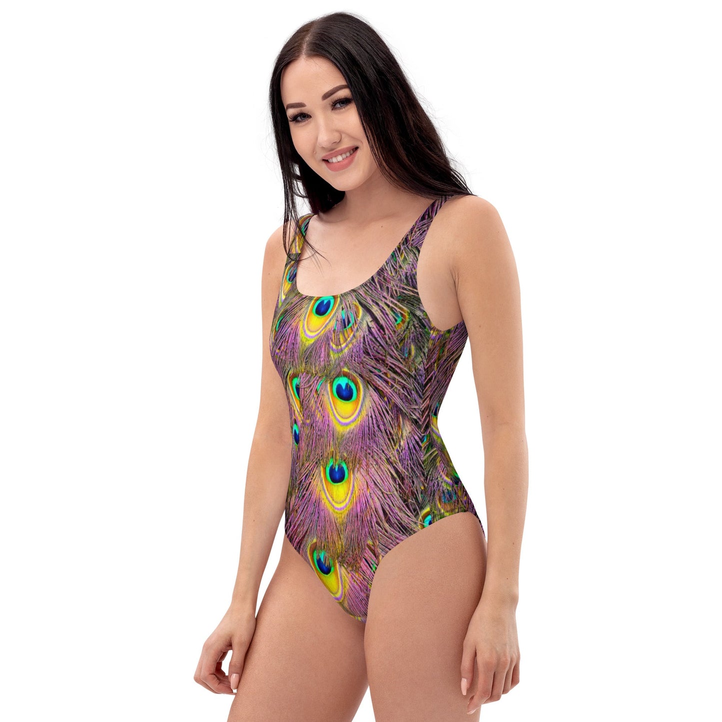 Women's One - Piece Swimsuit, Peacock Pattern Outfit, tankinis, Swimsuit, Beachwear, Bathing Suit - PratSN
