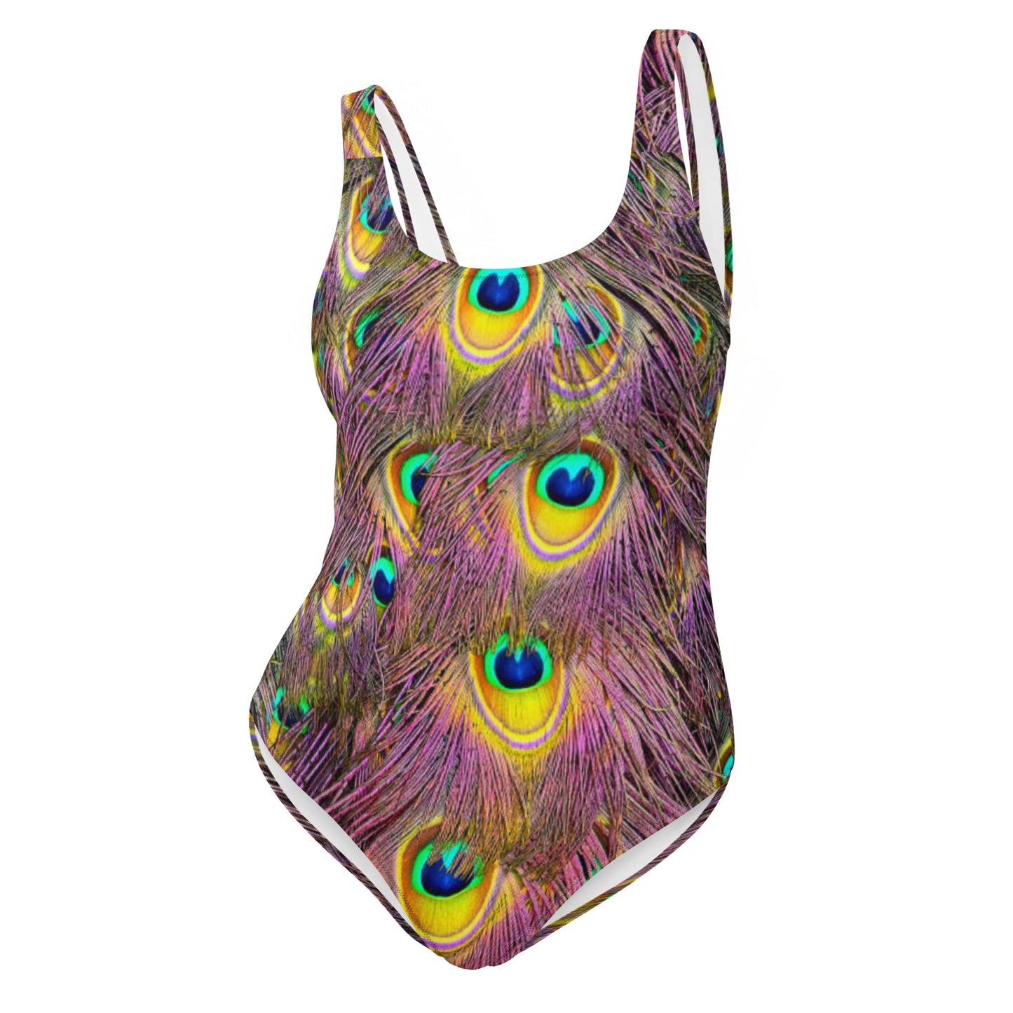 Women's One - Piece Swimsuit, Peacock Pattern Outfit, tankinis, Swimsuit, Beachwear, Bathing Suit - PratSN