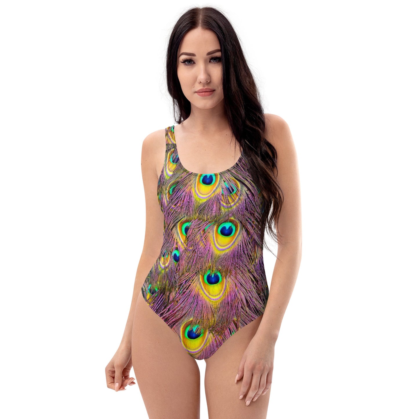 Women's One - Piece Swimsuit, Peacock Pattern Outfit, tankinis, Swimsuit, Beachwear, Bathing Suit - PratSN