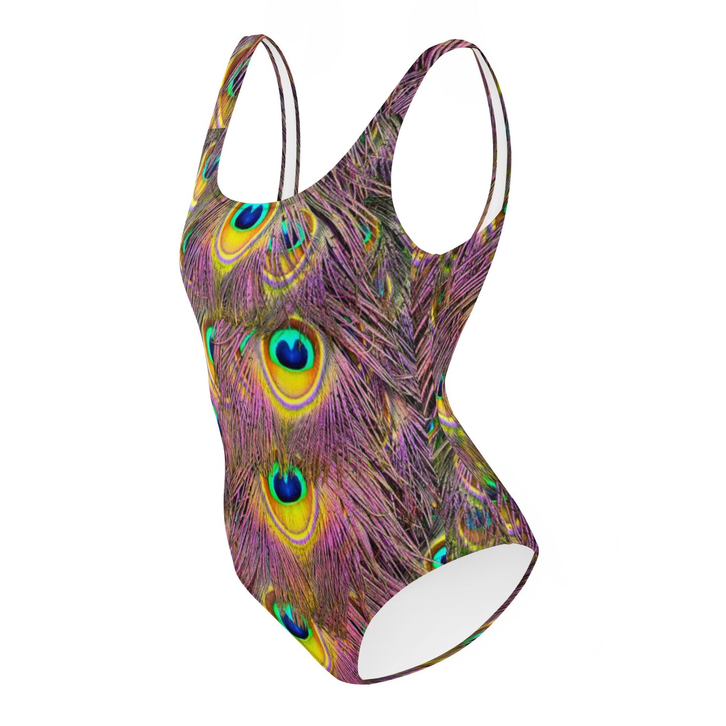 Women's One - Piece Swimsuit, Peacock Pattern Outfit, tankinis, Swimsuit, Beachwear, Bathing Suit - PratSN
