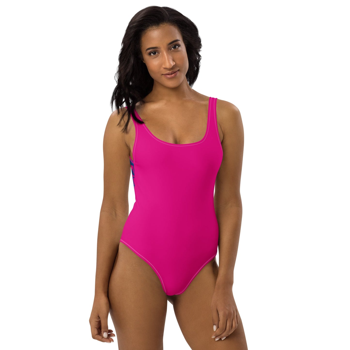 Women's One - Piece Swimsuit, Pink Bathing Suit, vacation swimwear, holiday travel swimwear, mothers day gift - PratSN