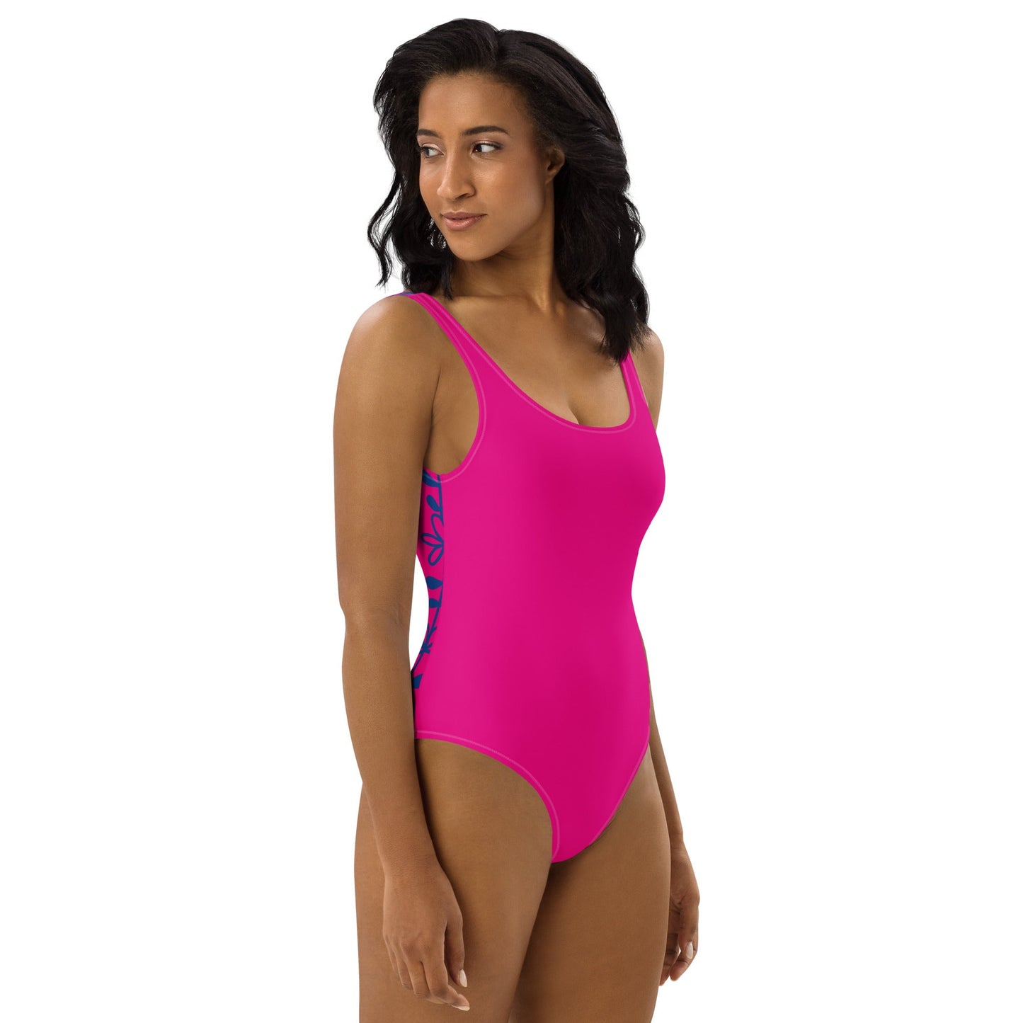 Women's One - Piece Swimsuit, Pink Bathing Suit, vacation swimwear, holiday travel swimwear, mothers day gift - PratSN
