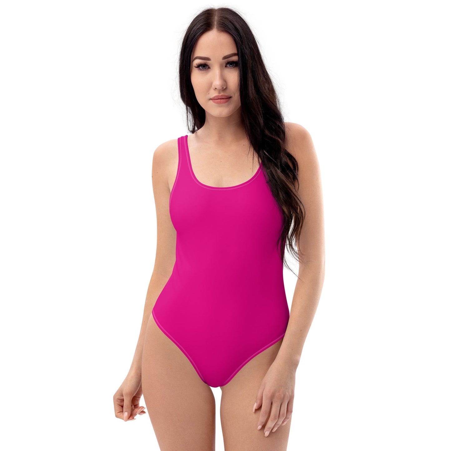Women's One - Piece Swimsuit, Pink Bathing Suit, vacation swimwear, holiday travel swimwear, mothers day gift - PratSN