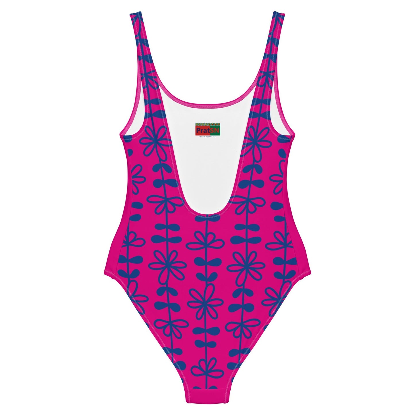 Women's One - Piece Swimsuit, Pink Bathing Suit, vacation swimwear, holiday travel swimwear, mothers day gift - PratSN