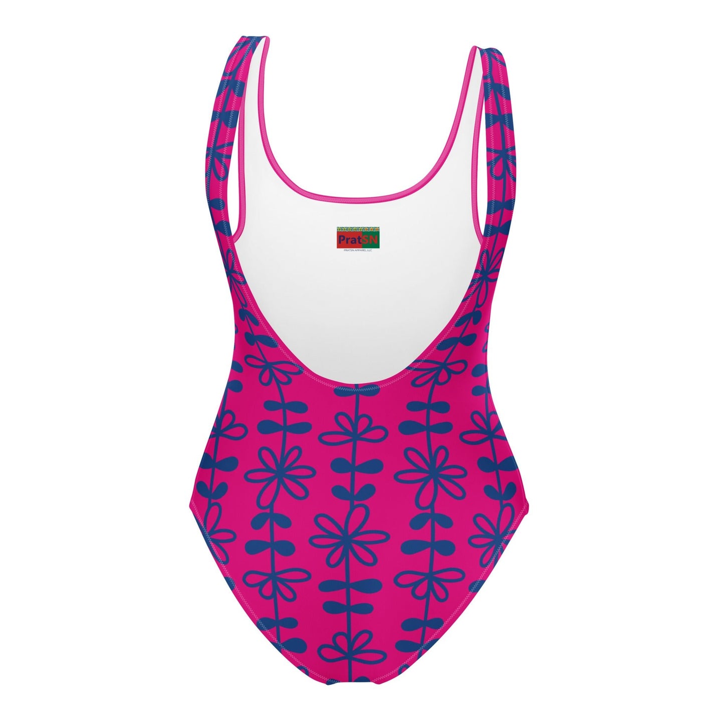 Women's One - Piece Swimsuit, Pink Bathing Suit, vacation swimwear, holiday travel swimwear, mothers day gift - PratSN