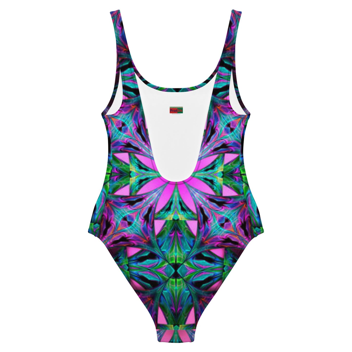 Women's One - Piece Swimsuit, Pink Green Swimwear, Swimwear, classic beach dress, beautiful outfit, Beach dress for summer and spring - PratSN