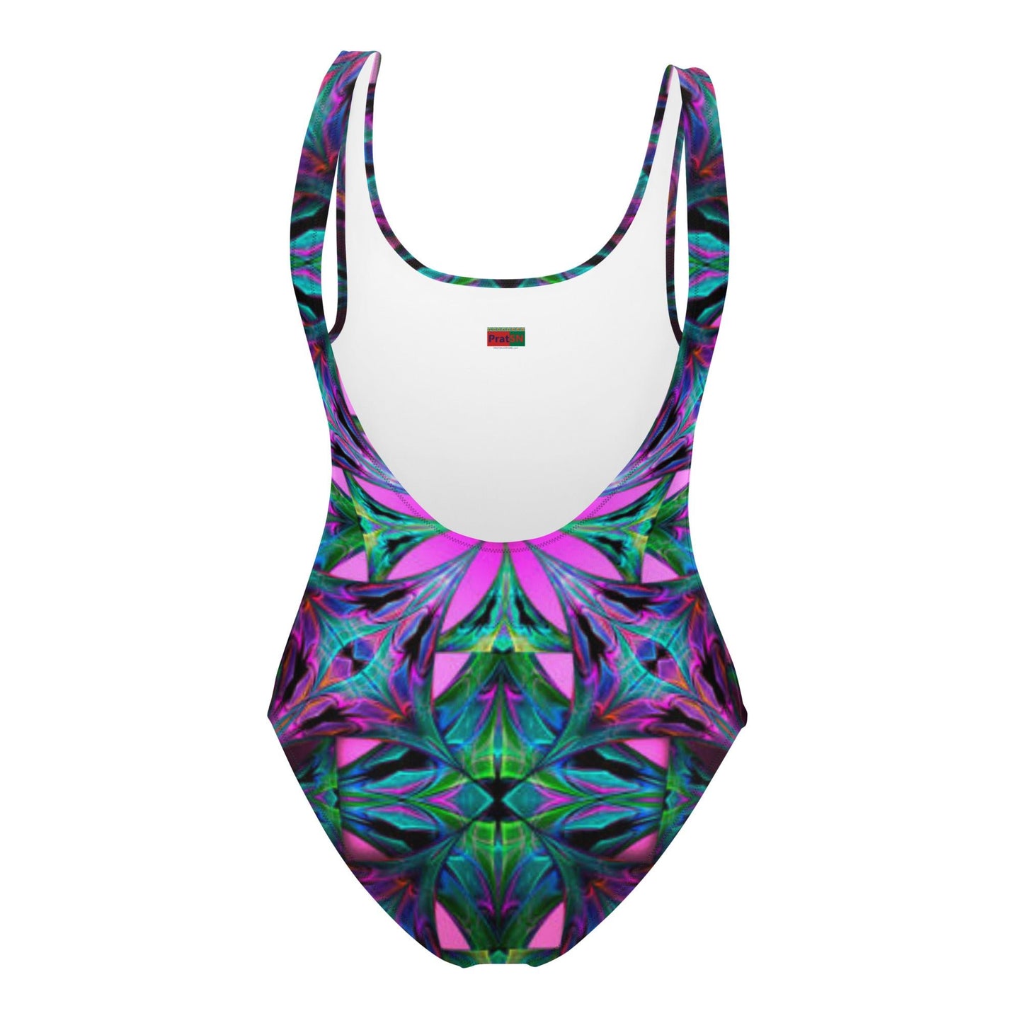 Women's One - Piece Swimsuit, Pink Green Swimwear, Swimwear, classic beach dress, beautiful outfit, Beach dress for summer and spring - PratSN