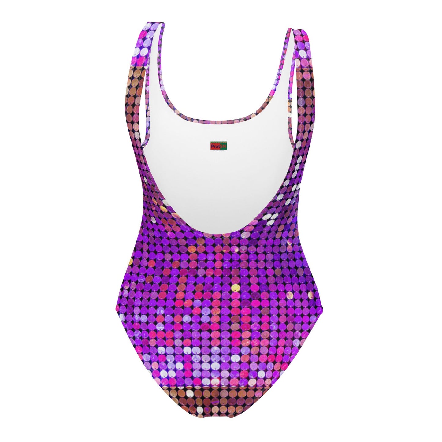 Women's One - Piece Swimsuit, Purple Rhinestone Print Swimwear, tankinis, Swimsuit, Beachwear, Bathing Suit - PratSN