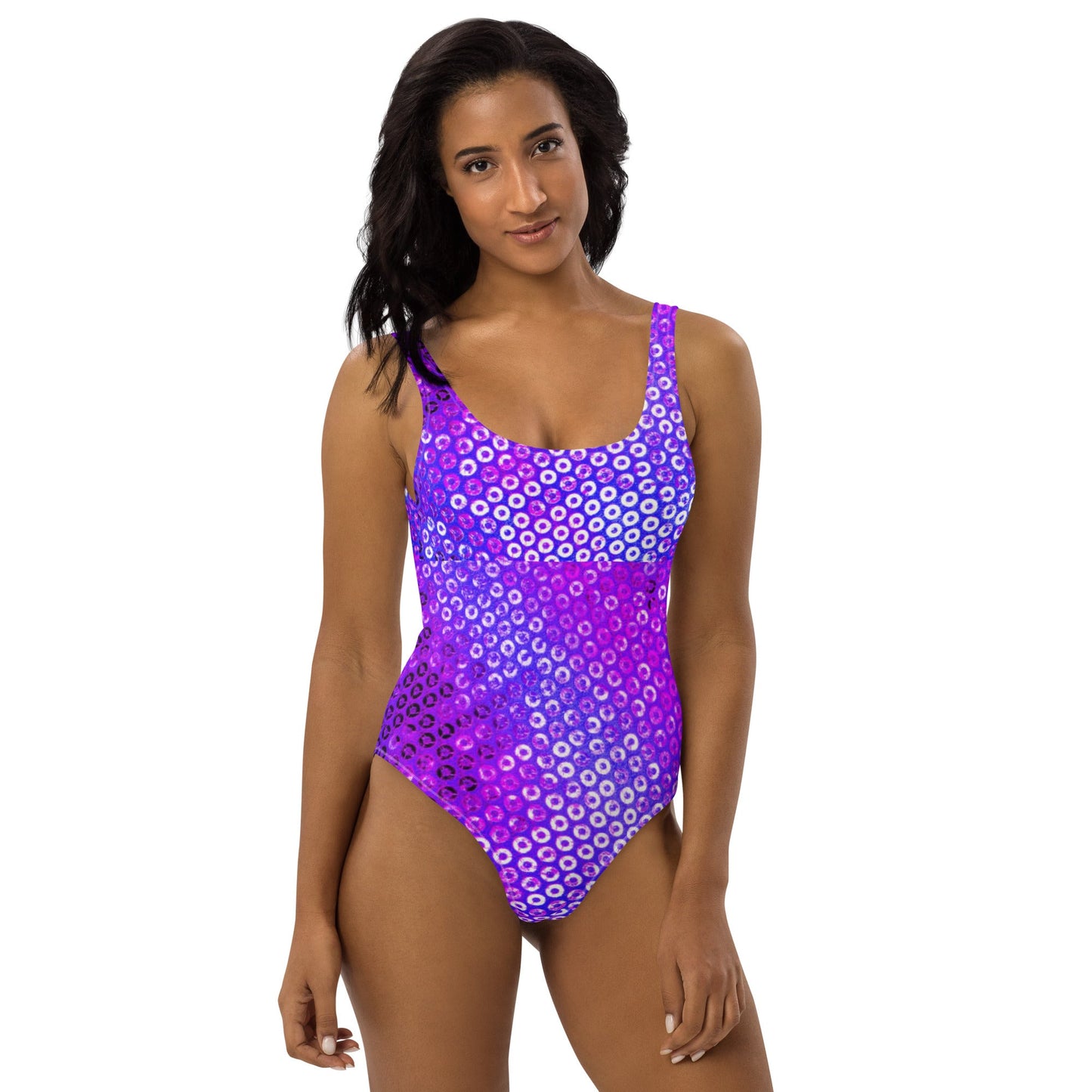 Women's One - Piece Swimsuit, Purple Swimwear, tankinis, Swimsuit, Beachwear, Bathing Suit - PratSN