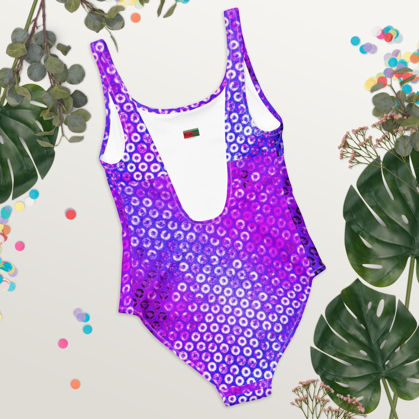 Women's One - Piece Swimsuit, Purple Swimwear, tankinis, Swimsuit, Beachwear, Bathing Suit - PratSN