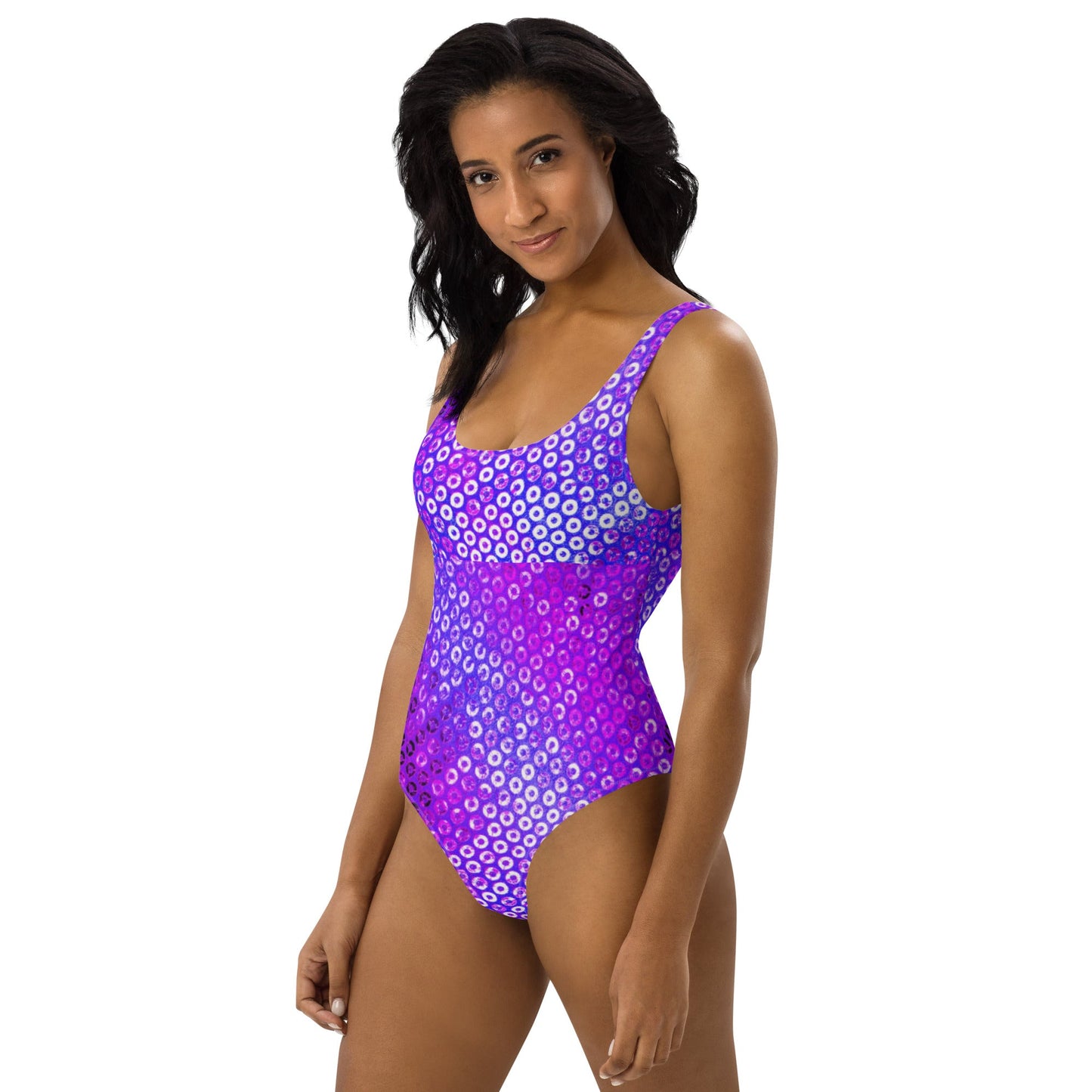 Women's One - Piece Swimsuit, Purple Swimwear, tankinis, Swimsuit, Beachwear, Bathing Suit - PratSN