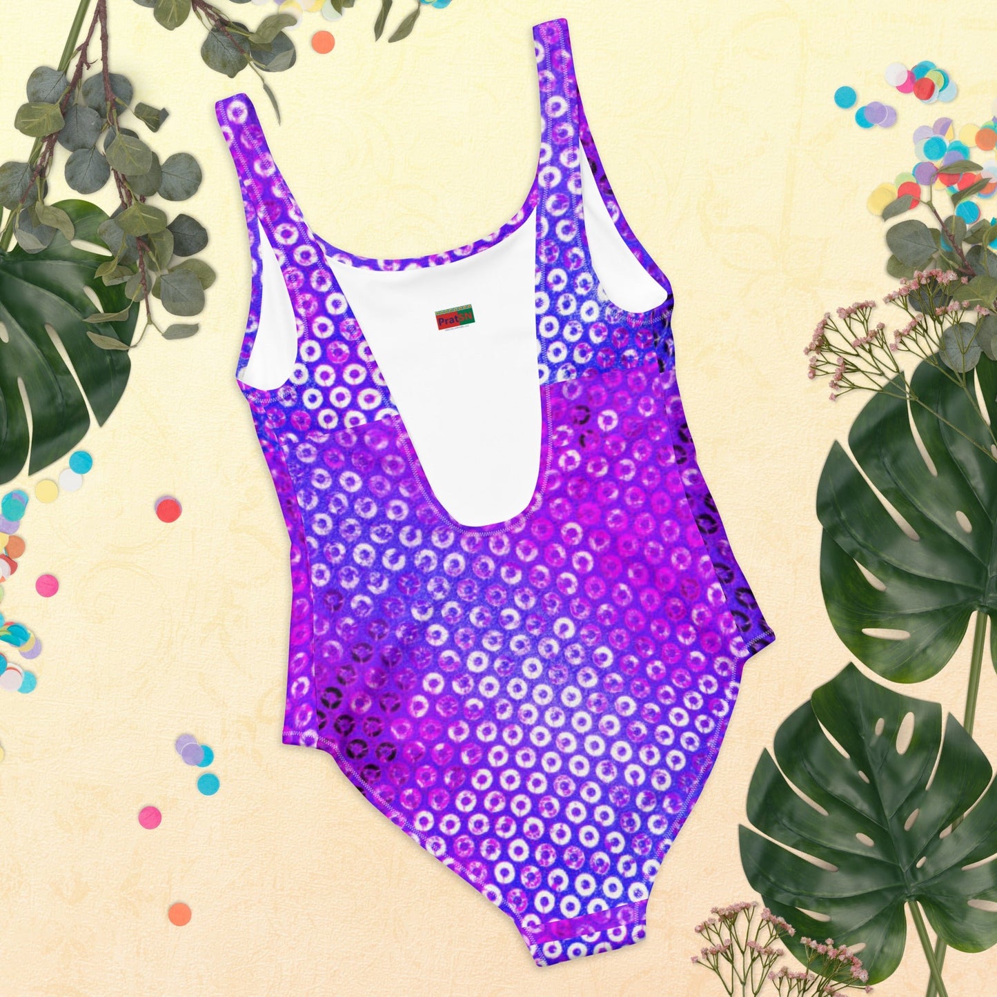 Women's One - Piece Swimsuit, Purple Swimwear, tankinis, Swimsuit, Beachwear, Bathing Suit - PratSN