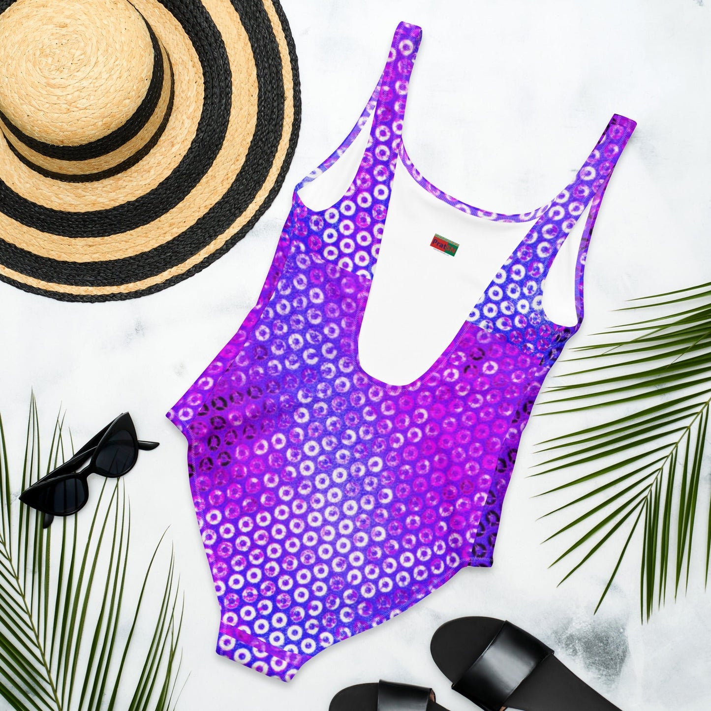 Women's One - Piece Swimsuit, Purple Swimwear, tankinis, Swimsuit, Beachwear, Bathing Suit - PratSN