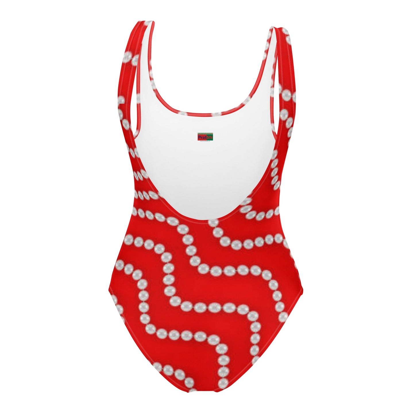 Women's One - Piece Swimsuit, Red Rhinestone Print Outfit, tankinis, Swimsuit, Beachwear, Bathing Suit - PratSN