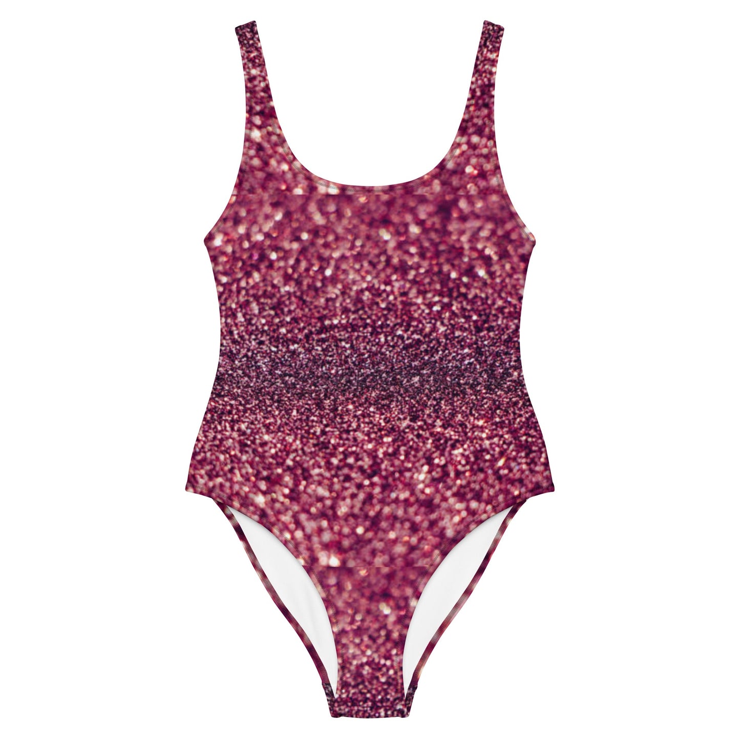 Women's One - Piece Swimsuit, Rhinestone Print Swimwear, Swimsuit, Beachwear, Bathing Suit - PratSN