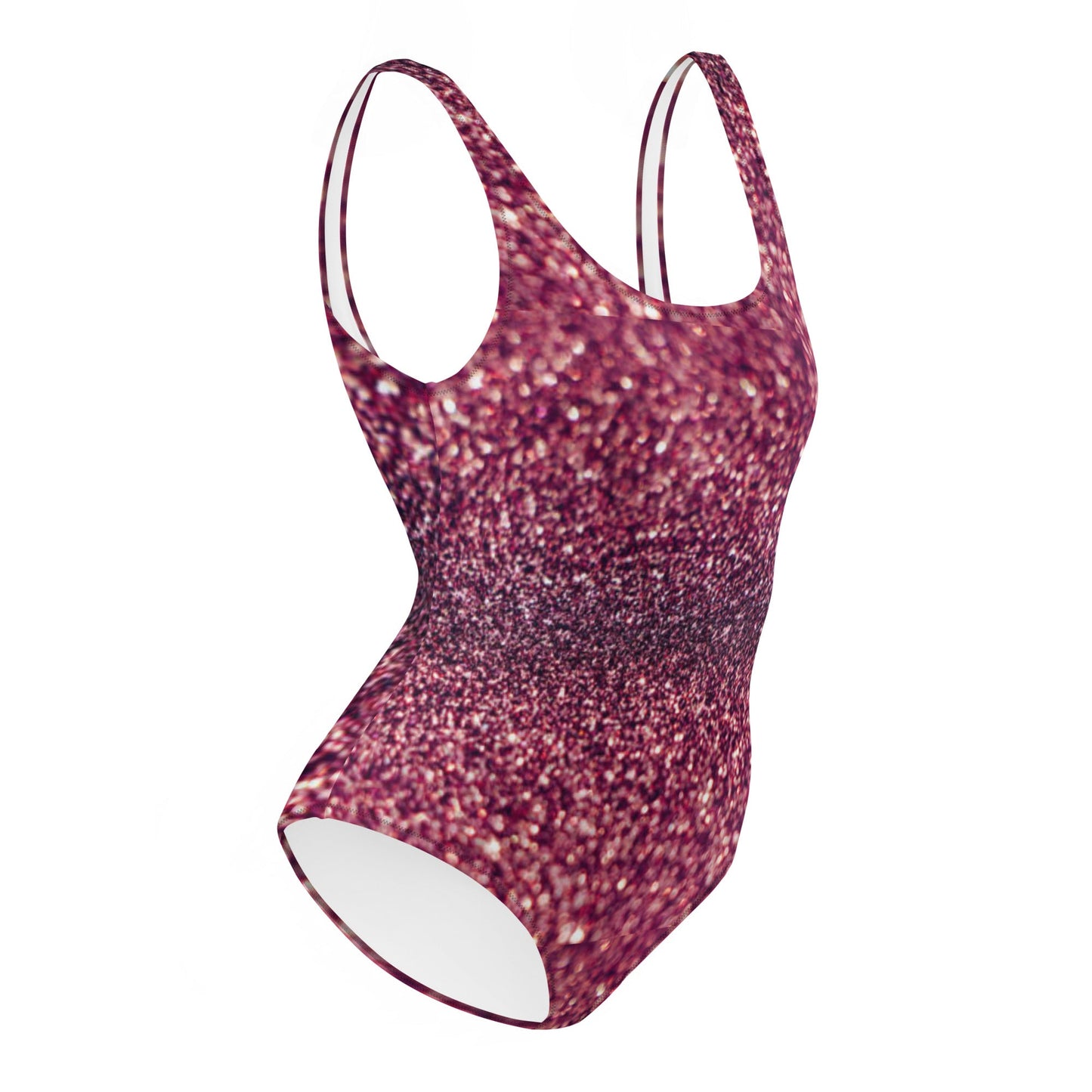 Women's One - Piece Swimsuit, Rhinestone Print Swimwear, Swimsuit, Beachwear, Bathing Suit - PratSN
