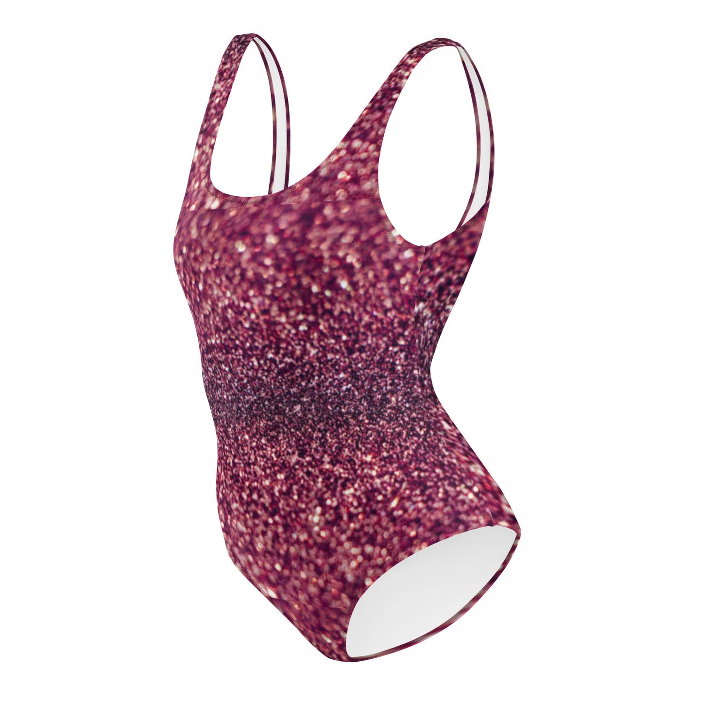 Women's One - Piece Swimsuit, Rhinestone Print Swimwear, Swimsuit, Beachwear, Bathing Suit - PratSN