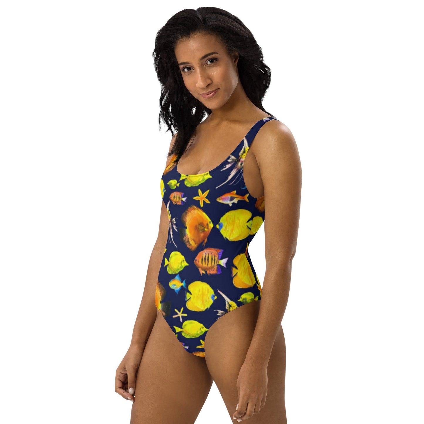Women's One - Piece Swimsuit, Sea Life Pattern Outfit, beach dress, Cute Summer Bikini - PratSN