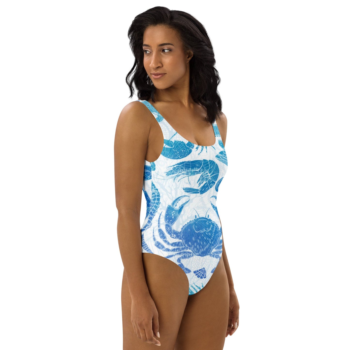 Women's One - Piece Swimsuit, Sea Life Pattern Outfit, tankinis, Swimsuit, Beachwear, Bathing Suit - PratSN