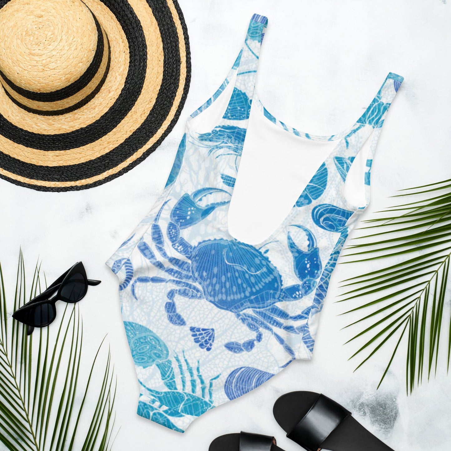 Women's One - Piece Swimsuit, Sea Life Pattern Outfit, tankinis, Swimsuit, Beachwear, Bathing Suit - PratSN