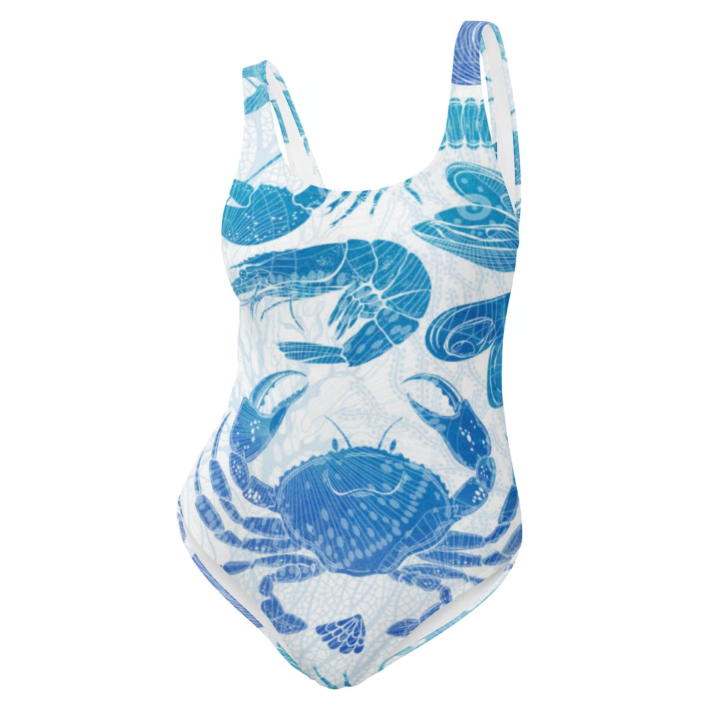 Women's One - Piece Swimsuit, Sea Life Pattern Outfit, tankinis, Swimsuit, Beachwear, Bathing Suit - PratSN