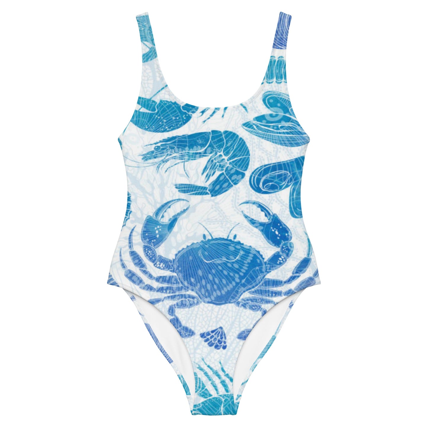 Women's One - Piece Swimsuit, Sea Life Pattern Outfit, tankinis, Swimsuit, Beachwear, Bathing Suit - PratSN