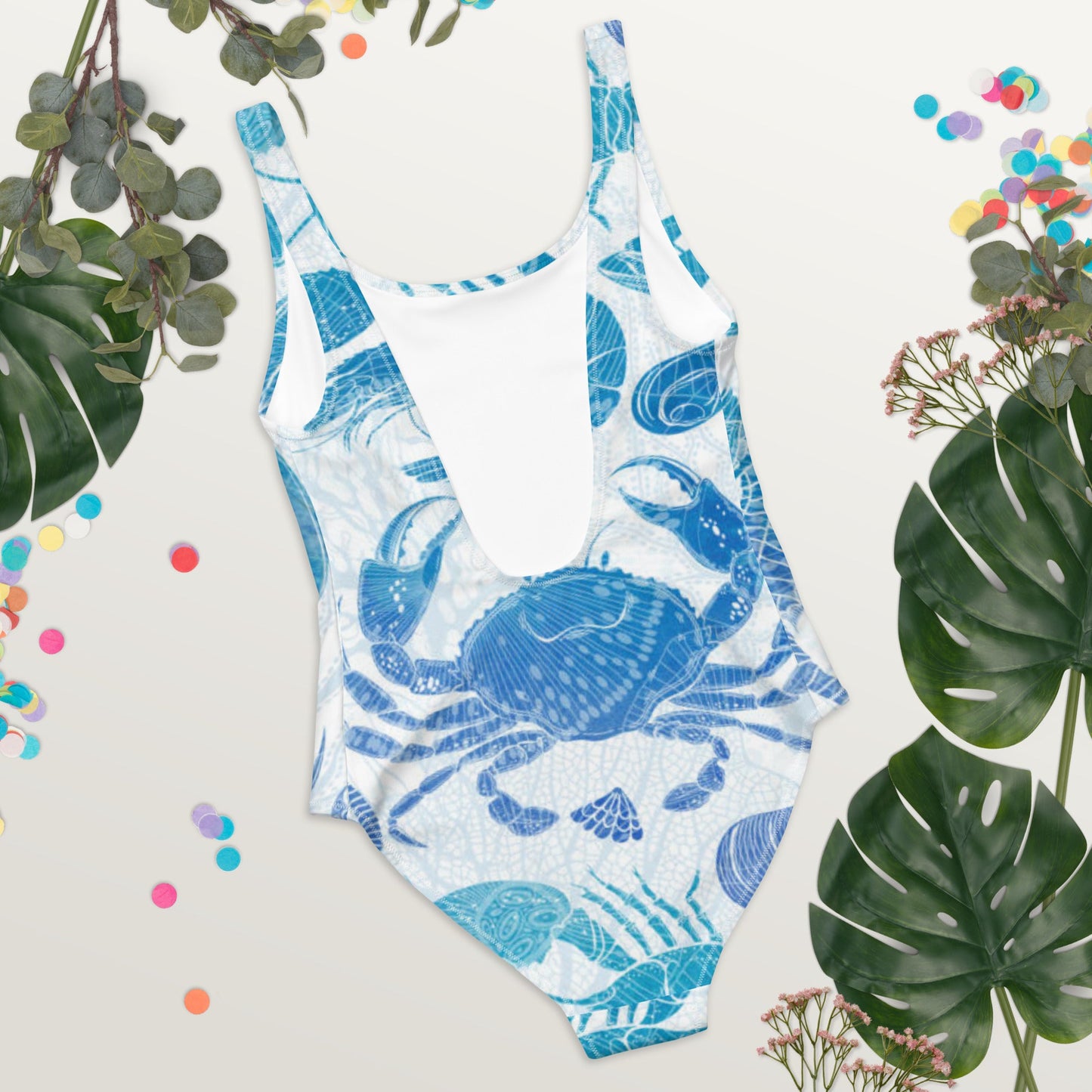Women's One - Piece Swimsuit, Sea Life Pattern Outfit, tankinis, Swimsuit, Beachwear, Bathing Suit - PratSN