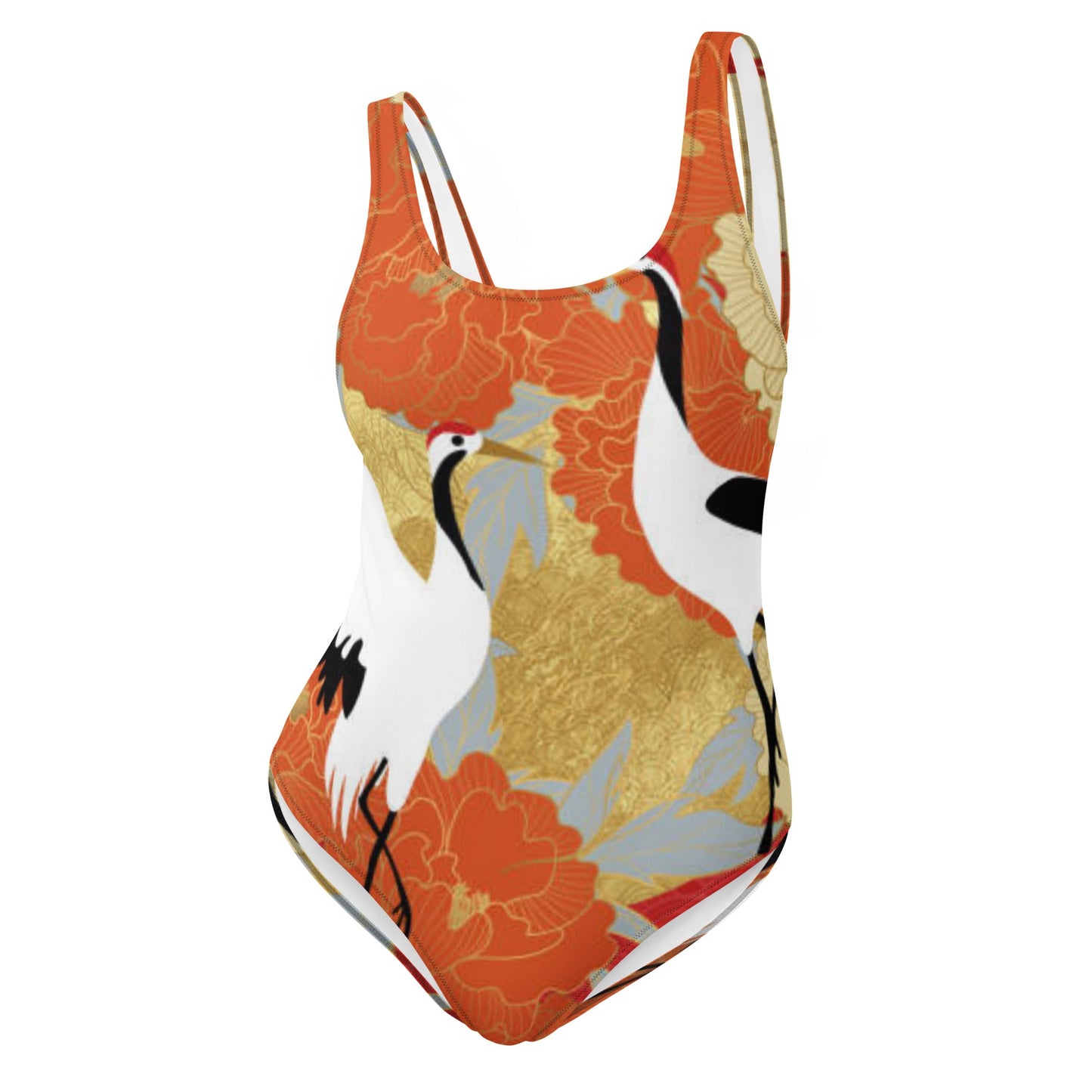 Women's One - Piece Swimsuit, Swimsuit, Beachwear, Bathing Suit Birds Pattern Outfit, - PratSN