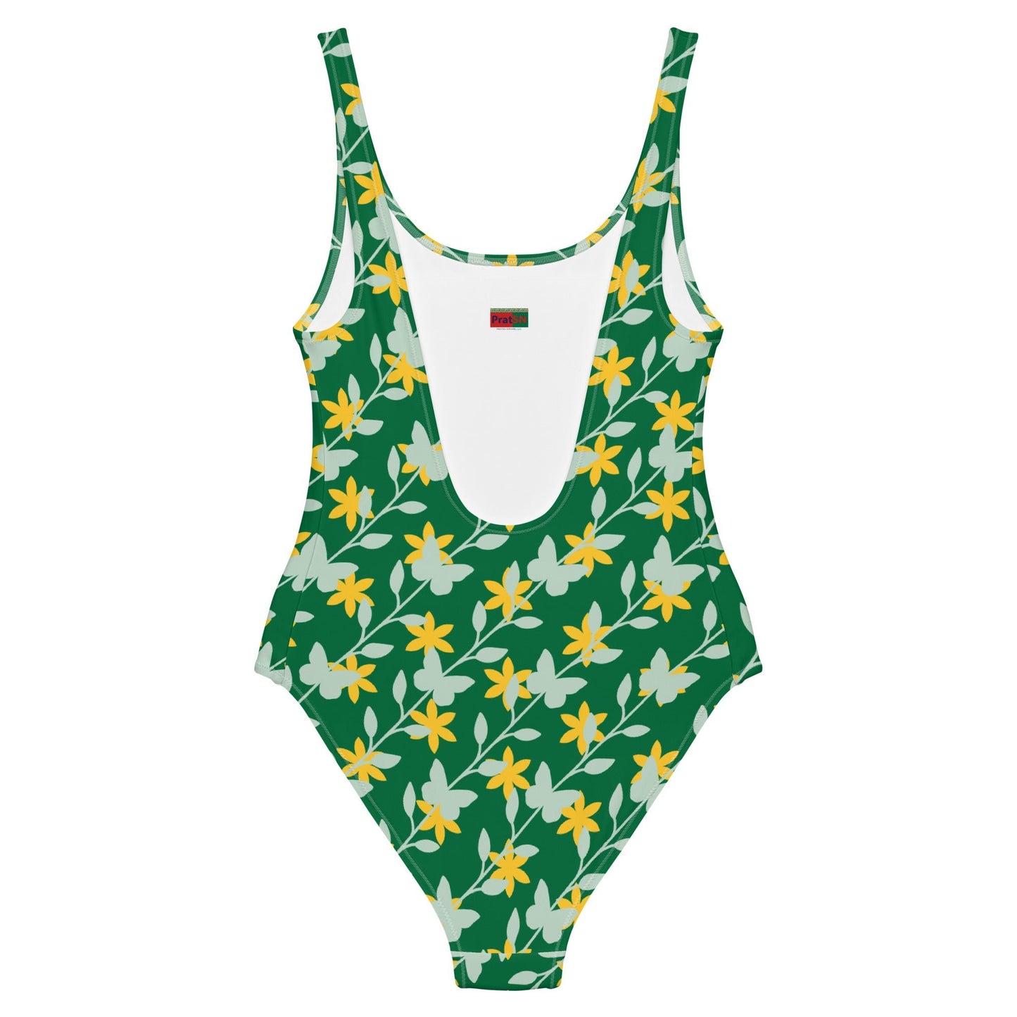 Women's One - Piece Swimsuit, Swimsuit, Beachwear, Bathing Suit, Yellow Swimwear, Outfit - PratSN