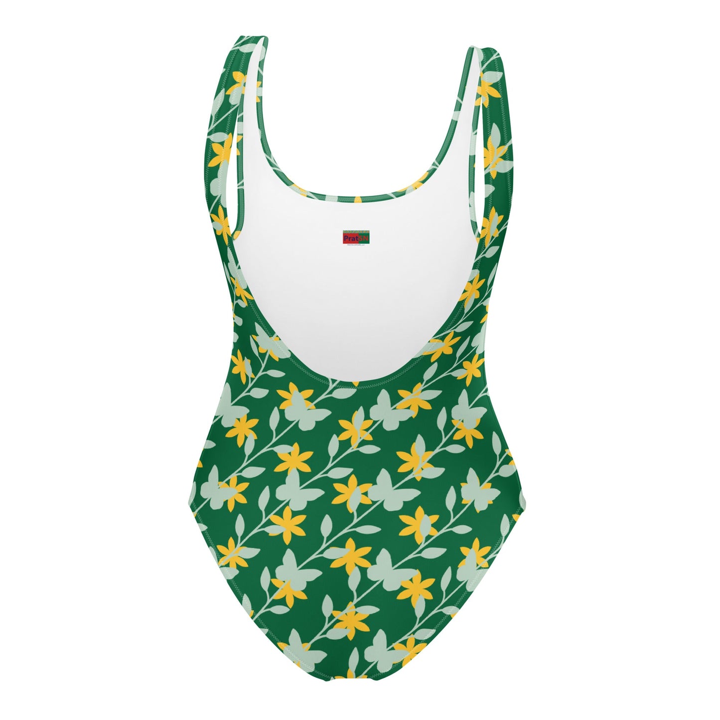 Women's One - Piece Swimsuit, Swimsuit, Beachwear, Bathing Suit, Yellow Swimwear, Outfit - PratSN