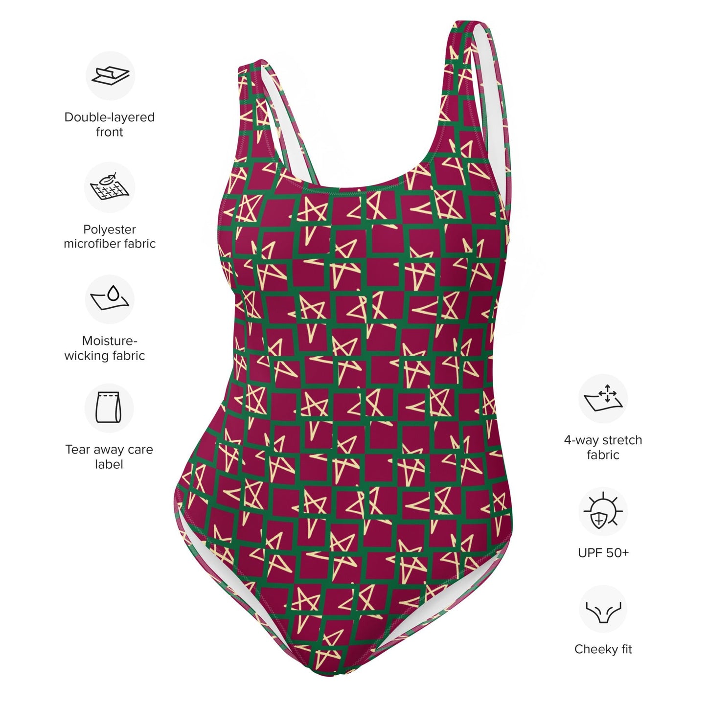 Women's One - Piece Swimsuit, swimsuit, vacation swimwear, holiday travel swimwear, mothers day gift - PratSN