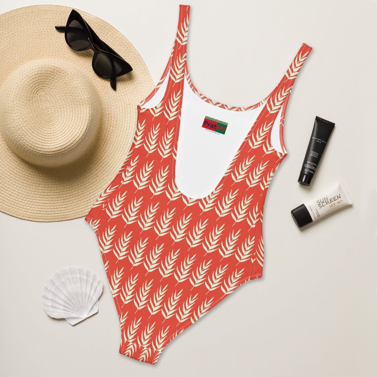 Women's One - Piece Swimsuit, swimsuit, vacation swimwear, holiday travel swimwear, mothers day gift - PratSN