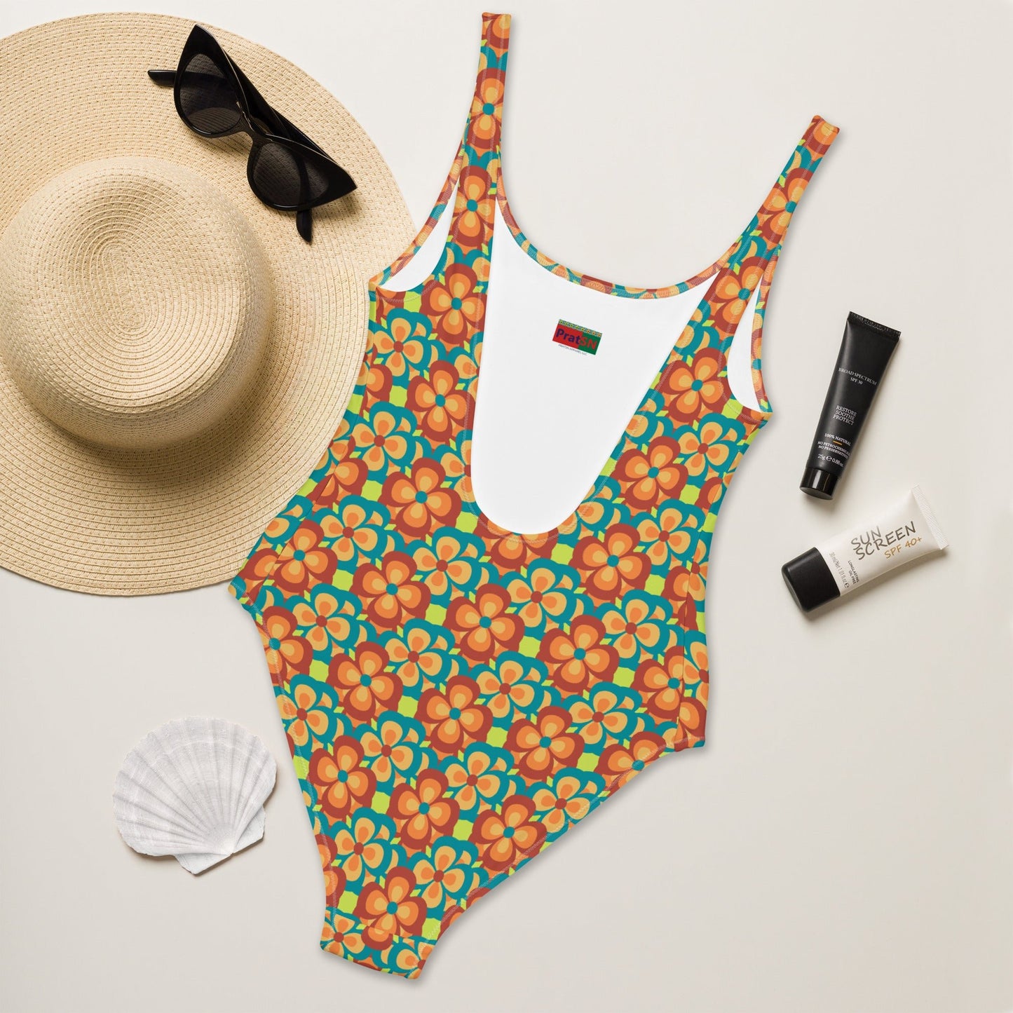 Women's One - Piece Swimsuit, swimsuit, vacation swimwear, holiday travel swimwear, mothers day gift - PratSN