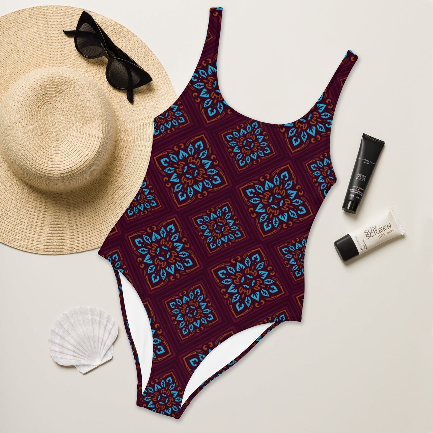 Women's One - Piece Swimsuit, swimsuit, vacation swimwear, holiday travel swimwear, mothers day gift - PratSN