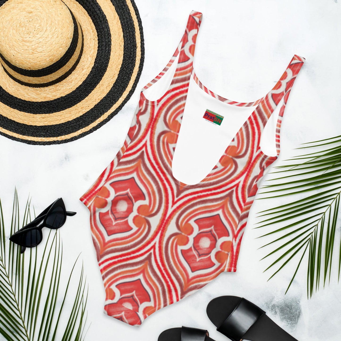 Women's One - Piece Swimsuit, swimsuit, vacation swimwear, holiday travel swimwear, mothers day gift - PratSN
