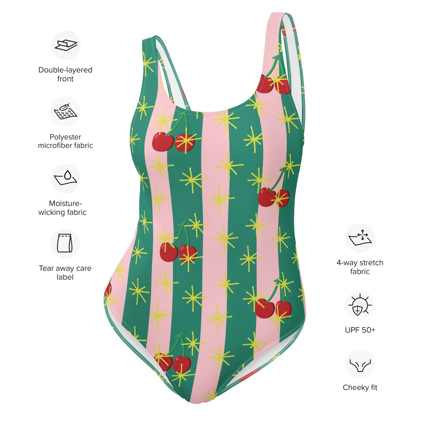 Women's One - Piece Swimsuit, swimsuit, vacation swimwear, holiday travel swimwear, mothers day gift - PratSN