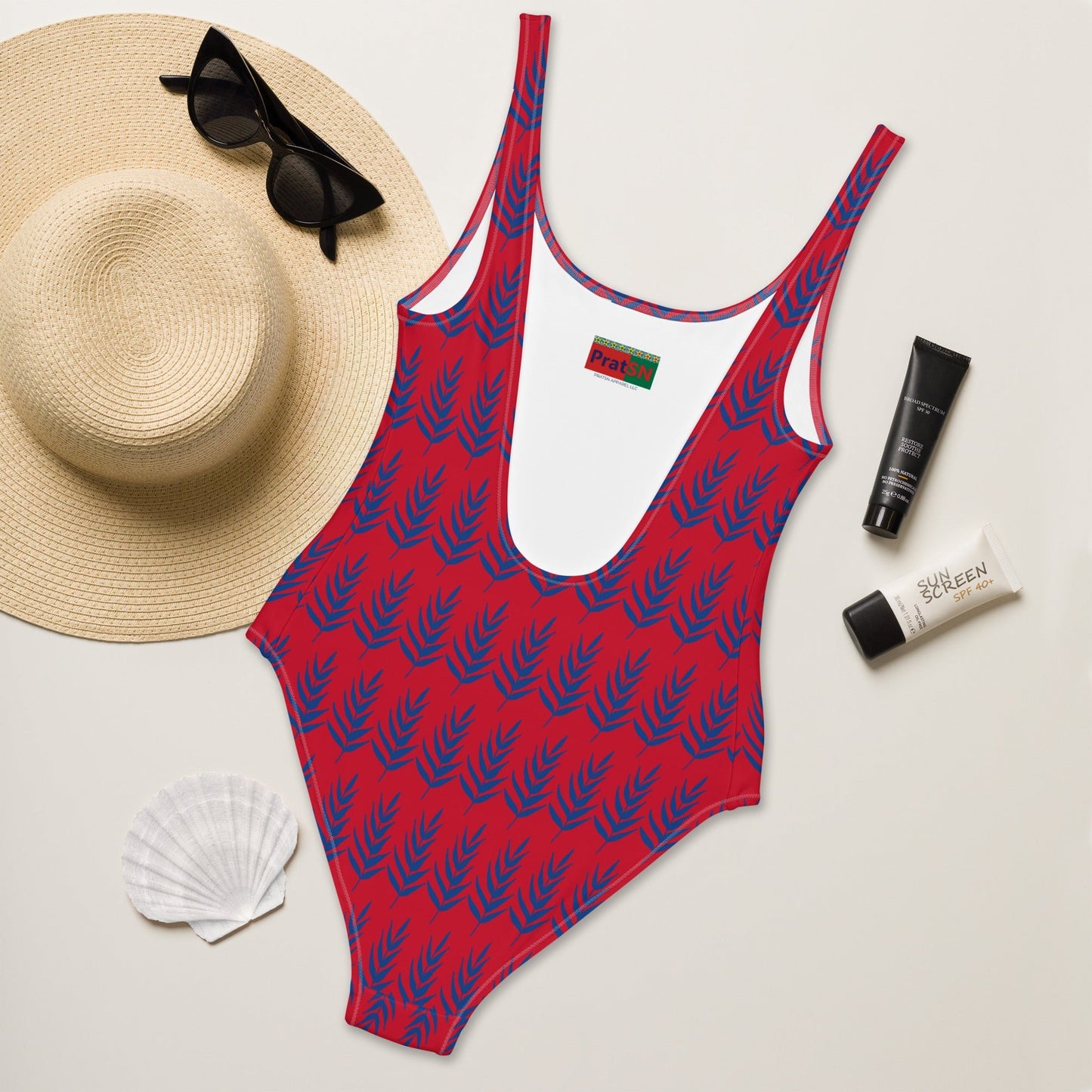 Women's One - Piece Swimsuit, swimsuit, vacation swimwear, holiday travel swimwear, mothers day gift - PratSN