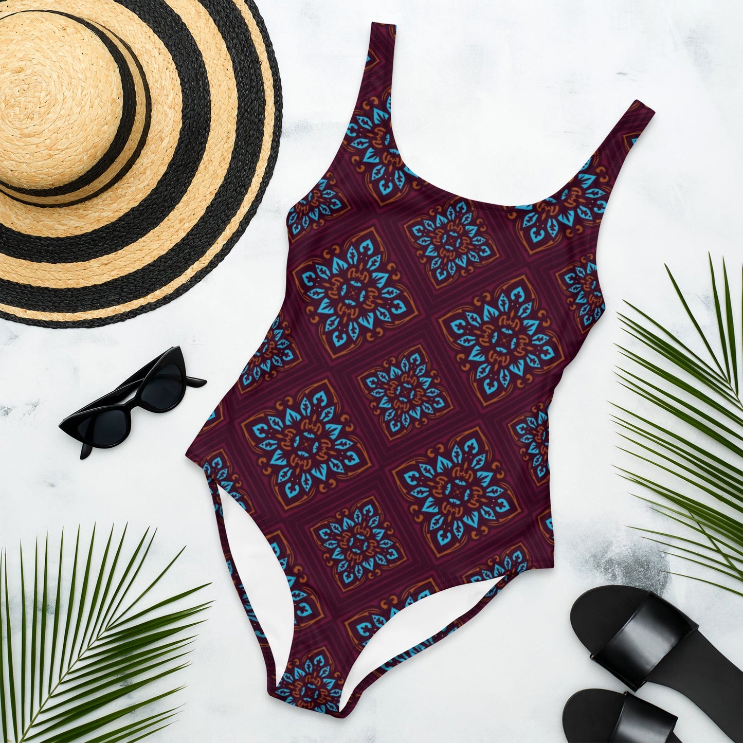 Women's One - Piece Swimsuit, swimsuit, vacation swimwear, holiday travel swimwear, mothers day gift - PratSN