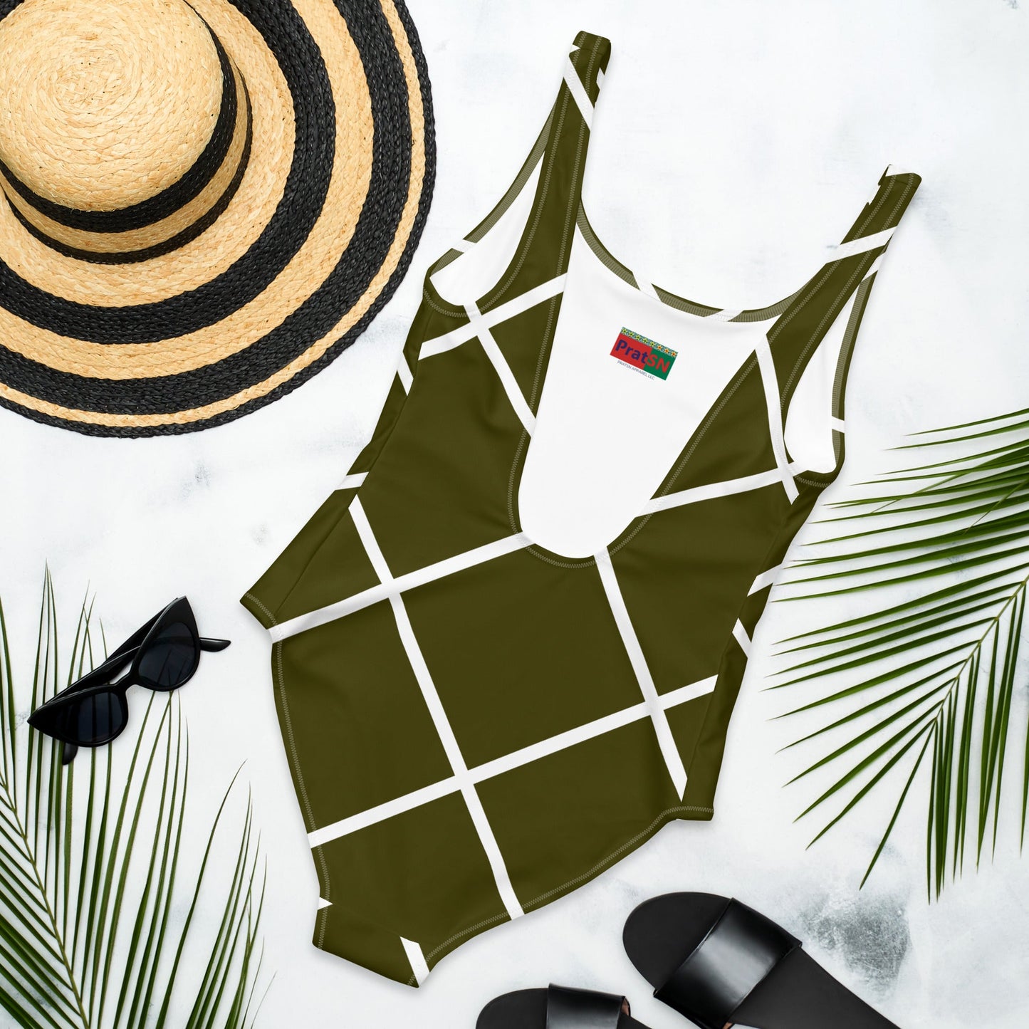 Women's One - Piece Swimsuit, swimsuit, vacation swimwear, holiday travel swimwear, mothers day gift - PratSN