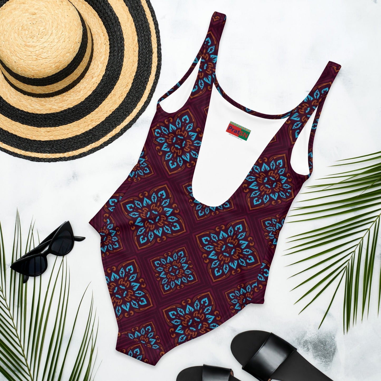 Women's One - Piece Swimsuit, swimsuit, vacation swimwear, holiday travel swimwear, mothers day gift - PratSN