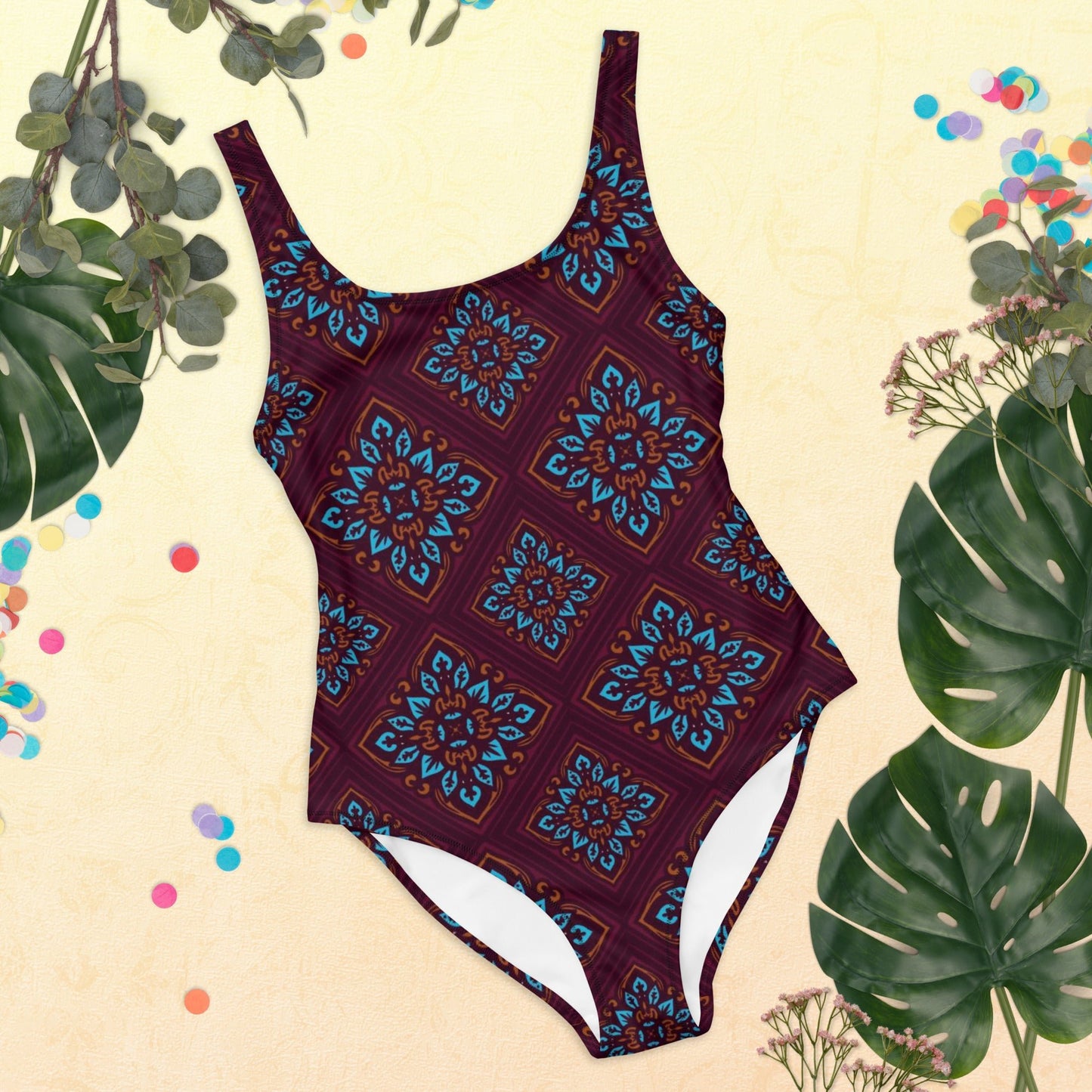 Women's One - Piece Swimsuit, swimsuit, vacation swimwear, holiday travel swimwear, mothers day gift - PratSN