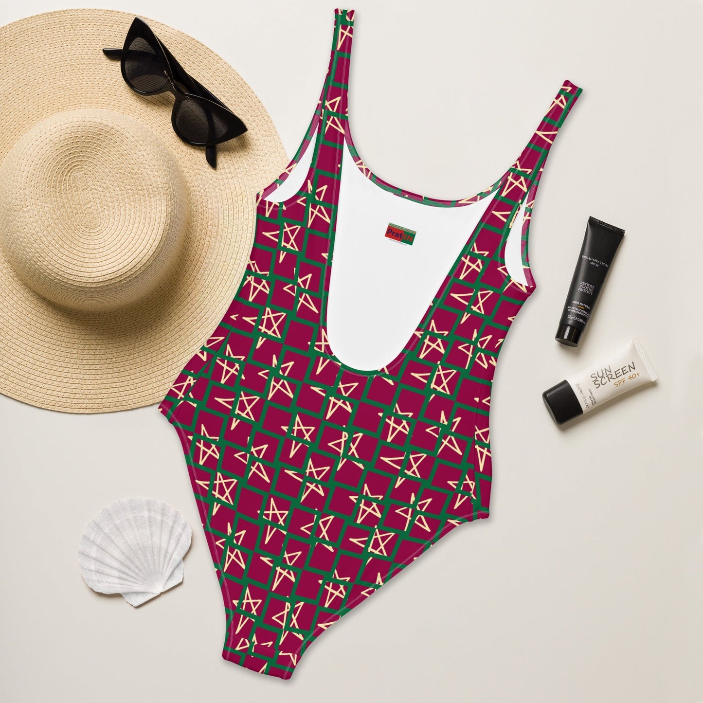Women's One - Piece Swimsuit, swimsuit, vacation swimwear, holiday travel swimwear, mothers day gift - PratSN