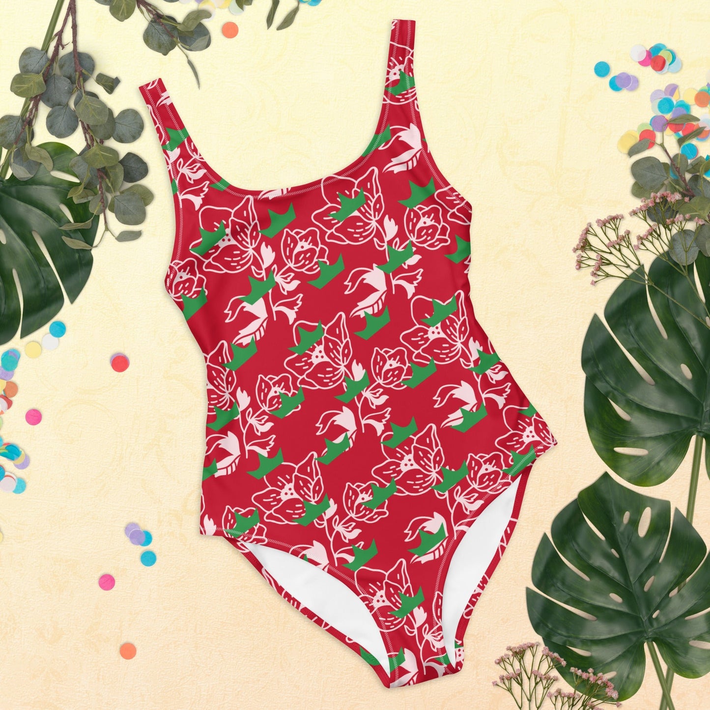 Women's One - Piece Swimsuit, swimsuit, vacation swimwear, holiday travel swimwear, mothers day gift - PratSN