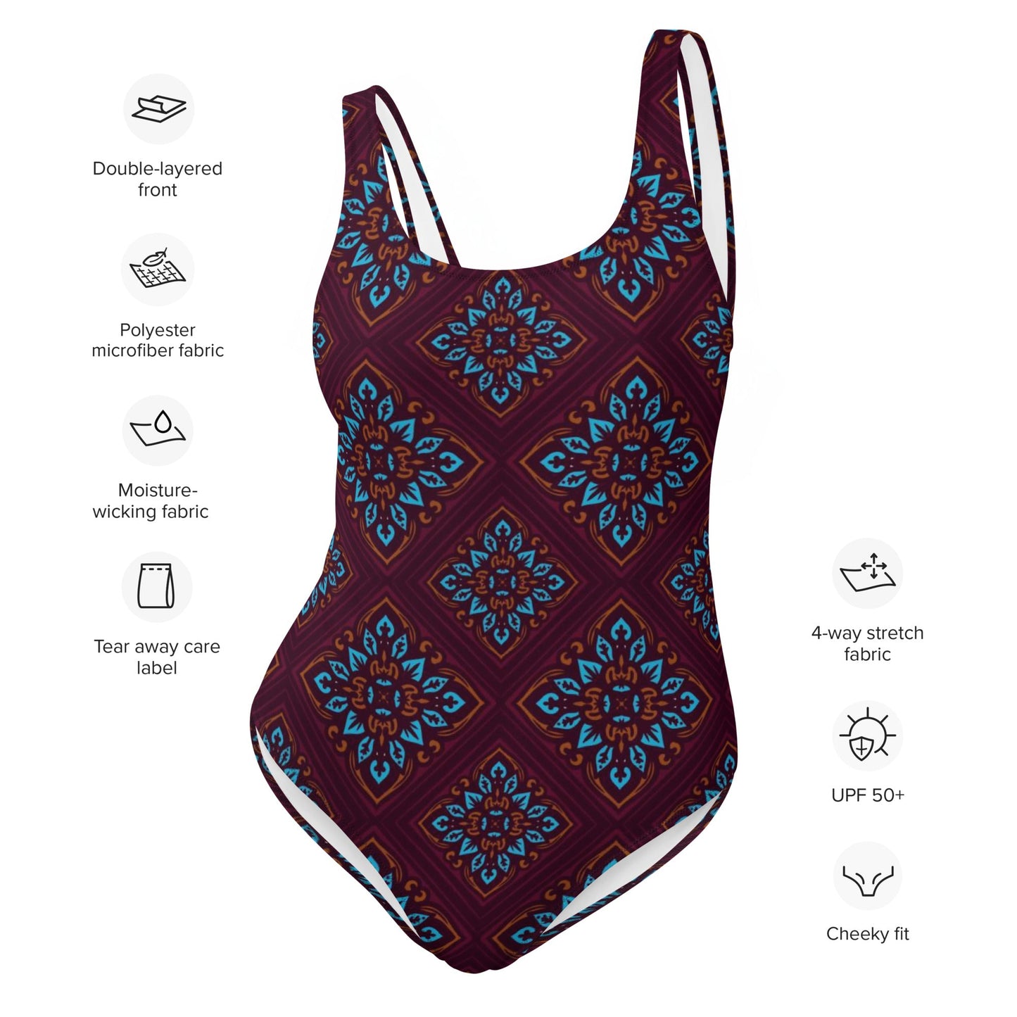 Women's One - Piece Swimsuit, swimsuit, vacation swimwear, holiday travel swimwear, mothers day gift - PratSN