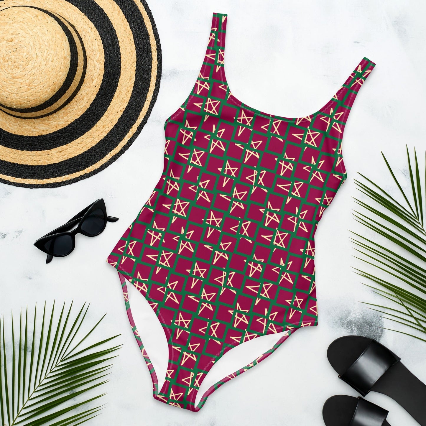 Women's One - Piece Swimsuit, swimsuit, vacation swimwear, holiday travel swimwear, mothers day gift - PratSN
