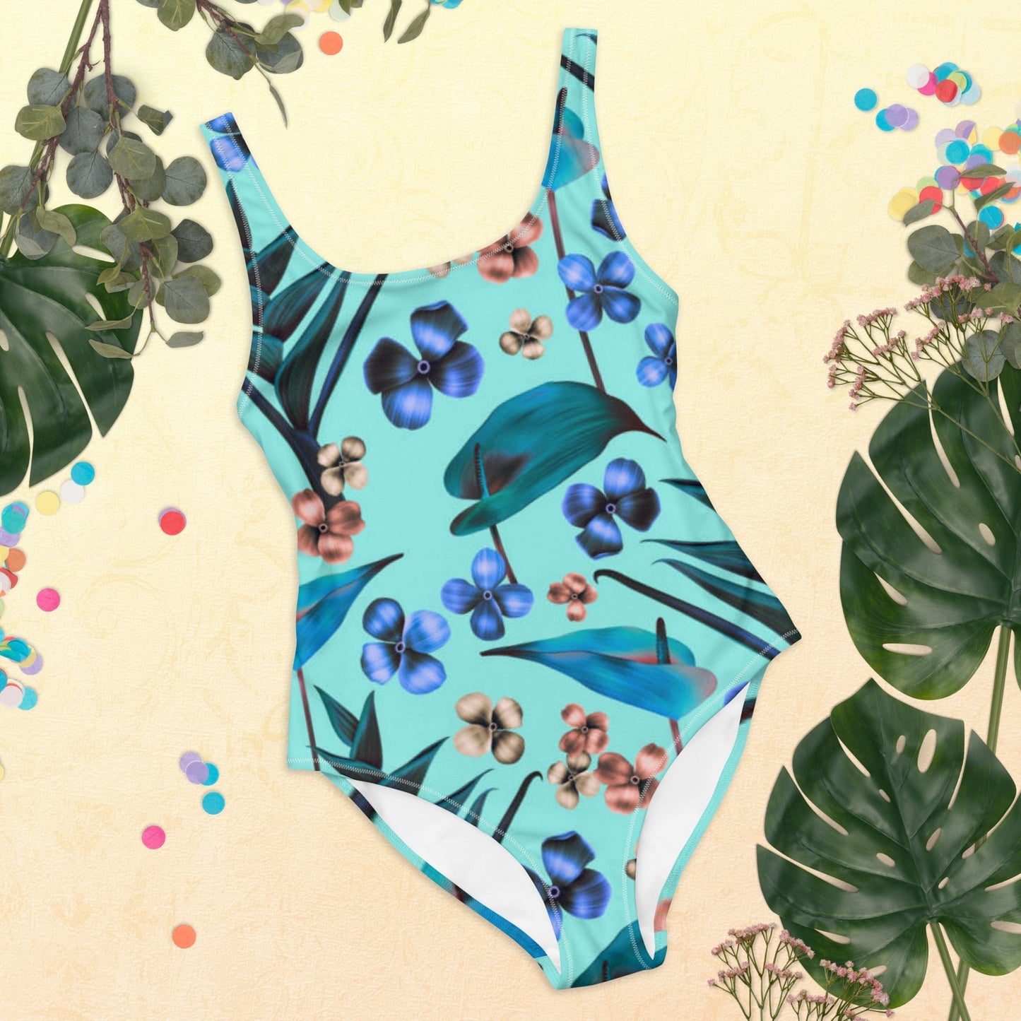 Women's One - Piece Swimsuit, tankinis, Swimsuit, Beachwear, Bathing Suit Floral Outfit, - PratSN